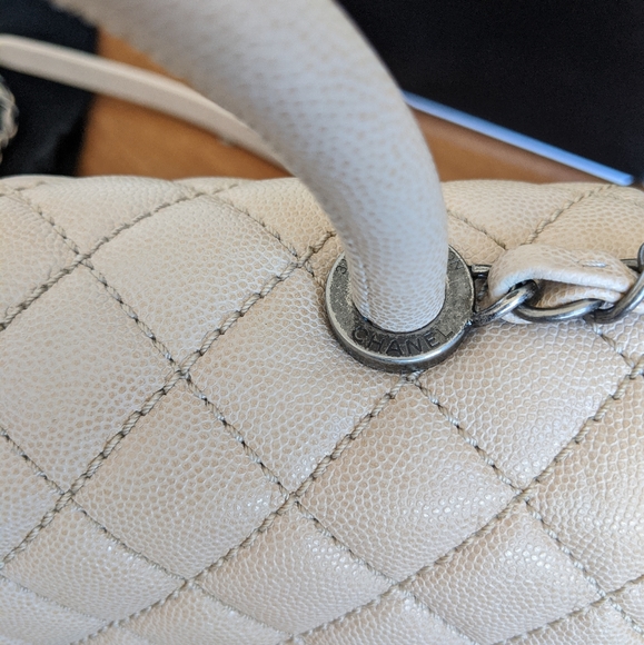 SOLD - Chanel Coco Top Handle Bag Caviar Medium - Picture 7 of 15